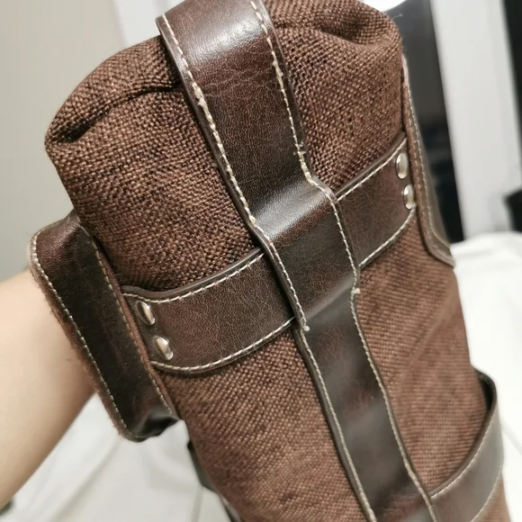 Matt & Nat Canvas and Leather Hobo Zip Bag - Picture 9 of 12